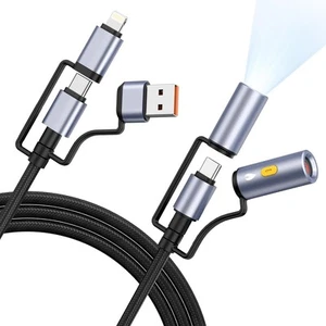 5 in 1 Multi Charging Cable 4ft Cord USB with Type... - Picture 1 of 7
