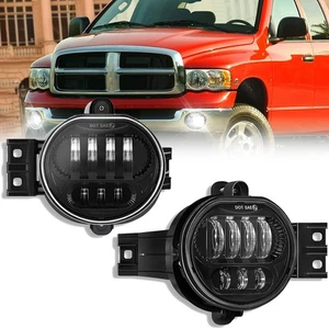 2X LED Fog Lights Driving Lamps For Dodge Ram 1500 2500 3500 Pickup 2002-2008 - Picture 1 of 10