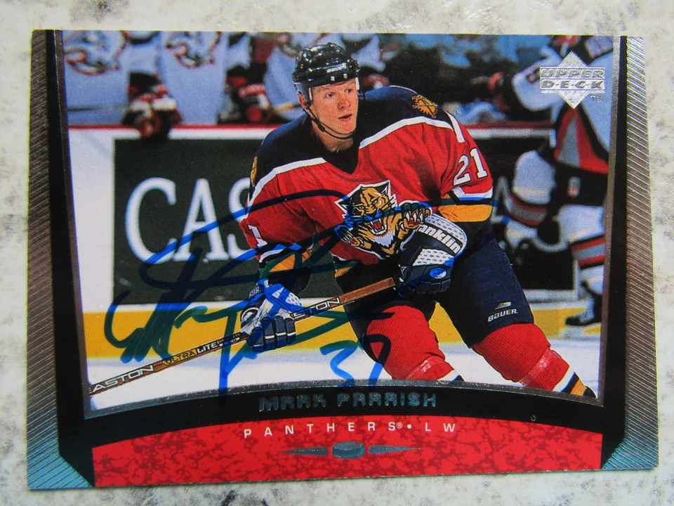 Florida Panthers Mark Parrish Signed Autographed 1998-99 Upper Deck MInt - Image 1 of 1