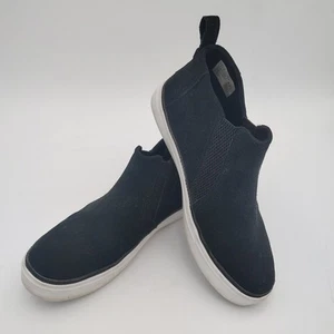 TOMS Botines Tobillo Gamuza Chelsea Botas Tenis Negras Sin Cordones Talla 8 - Imagen 1 de 8