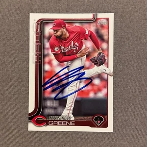 HUNTER GREENE Signed Autographed 2025 Topps Series 1 One Card CIN Reds Auto #216 - Picture 1 of 1