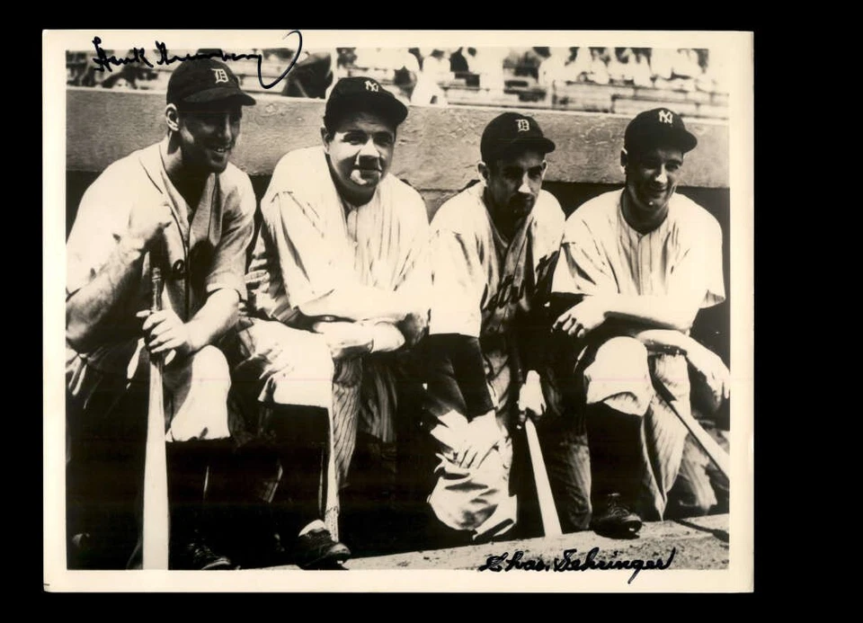 Фотография Хэнка Гринберга Чарли Герингера с автографом ДНК PSA 8x10 Tigers - Изображение 1 из 2