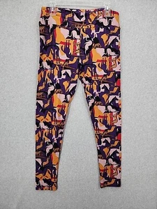 NEW LulaRoe Purple/Multi Color with Animals TC Tall & Curvy Leggings - Picture 1 of 7