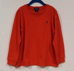 Polo Ralph Lauren Boys Size 6 Orange Long Sleeve Crew Neck T-Shirt - Picture 1 of 2
