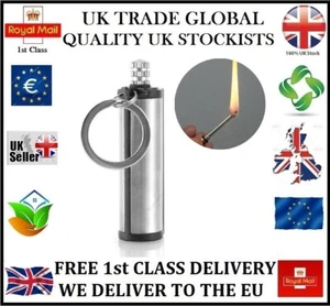 UK STOCK CUADRADO FLINT CAMPING ENCENDEDOR SUPERVIVENCIA EMERGENCIA ARRANQUE DE INCENDIOS GADGET L - Imagen 1 de 6