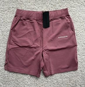 alphalete activewear Herren Premium Trace Shorts 8 in Mauve Größe M Stretch - Bild 1 von 8
