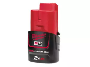 Milwaukee® M12 B2 REDLITHIUM-ION™ Akku 12 Volt 2,0Ah Li-Ion M12B2 - Bild 1 von 3