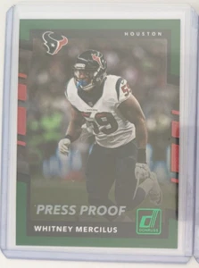 2017 Donruss Press Proof Green WHITNEY MERCILUS #236 HOUSTON TEXANS 🏈 - Picture 1 of 1