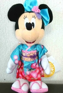 ¡¡Muy raro!! "Peluche Minnie Tokyo Disneyland 2015 Año Nuevo "KIMONO"" ¡con etiqueta ¡Nuevo! - Imagen 1 de 12