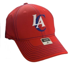 Los Angeles Clippers Adidas NBA Rojo Estructurado Flexible Sombrero Ajustado (Adulto S/M) ¡NUEVO!¡! - Imagen 1 de 3