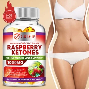 Raspberry Ketones 1000mg - Weight Loss, Reduce Belly Fat & Appetite Suppressant - Picture 1 of 13