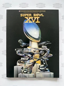 Programa de juegos del Super Bowl XVI 1982 (16) San Francisco 49ers Cincinnati Bengals - Imagen 1 de 2