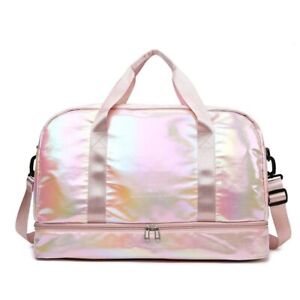Pearlescent Fabric Gym Bag Fashion Shoulder Bag Luggage Bag Storage Bag  School