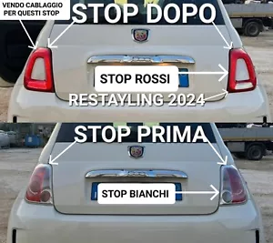 CABLAGGIO MODIFICA STOP FARI POSTERIORI FANALINI FIAT 500 ABARTH RESTAYLING2024 - Bild 1 von 9