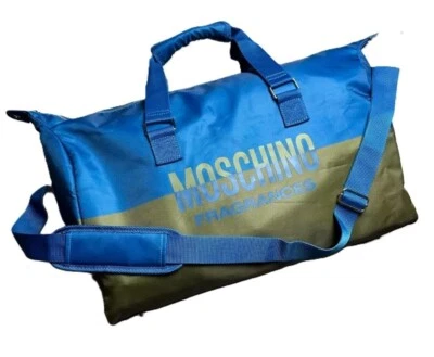 Moschino Unisex Expandable Duffle Gym Weekender Carry-On Sports Travel Bag NWT - Image 1 of 4