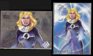 INVISIBLE WOMAN 1994 Flair (Power Blast) Insert #17 of 18. Both Sides Shown - Picture 1 of 1