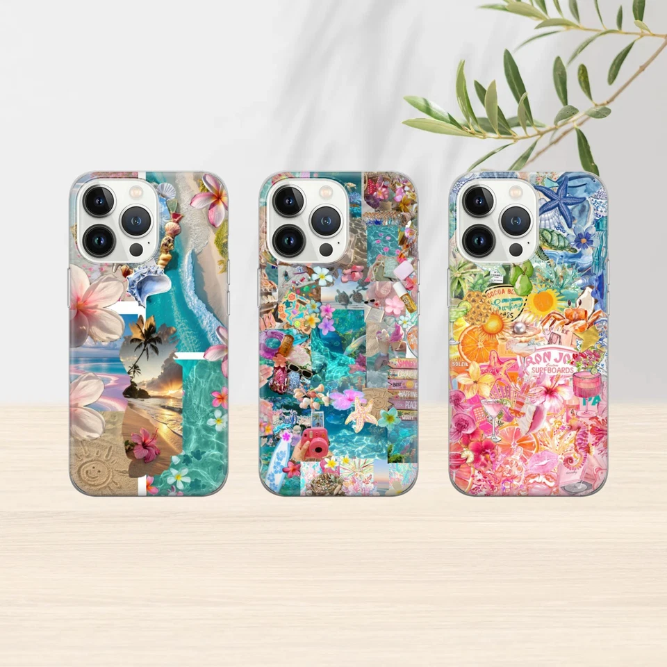Funda de teléfono Summer Beach Vibes para iPhone 16 15 14 para Pixel 9 para Samsung S24 Foto 1 de 4