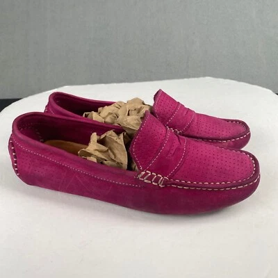 Mocasín sin cordones Mercanti Fiorentini para mujer talla 7,5 B sin usar, puntera para conducir rosa intenso Foto 1 de 4