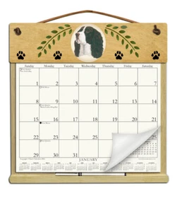 SPRINGER SPANIEL KALENDERHALTER - JEDES JAHR NACHFÜLLBAR! - Bild 1 von 1