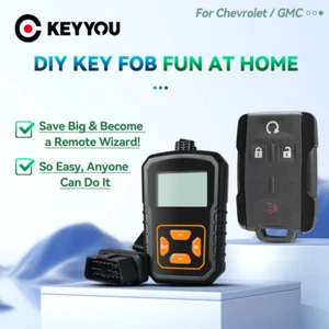 KEYYOU Programmer OBD Remote Car Key For GMC Canyon Chevrolet Colorado Silverado - Imagen 1 de 8