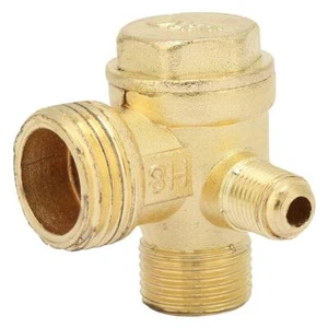 1/2”3/8”Außengewinde 3-Wege Messing Rückschlagventil für Druckluft Kompressor - Bild 1 von 8
