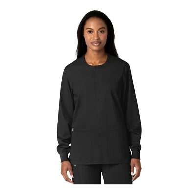 Wink WonderWORK Unisex Snap Front Scrub Jacket | 800 - Image 1 of 4