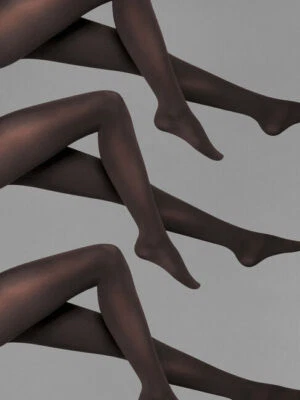 Wolford Velvet de Luxe 66 DEN Tights Strumpfhose blickdicht matt 3 Pack schwarz - Bild 1 von 4