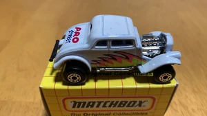 1993 VINTAGE MATCHBOX-MB69 '33 WILLY'S STREET ROD WHITE FLAMES - MIB - Picture 1 of 6