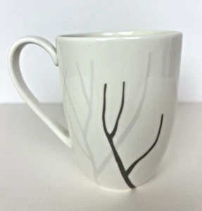 Lenox Park City Kaffeetassen Tassen Baumzweig Silhouette weiß grau minimalistisch - Bild 1 von 5