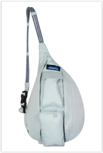 NWT KAVU Mini Rope Sling Bag COOL AQUA BLUE - Picture 1 of 3