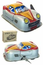 Space Race Car Tin Toy Turns Corners