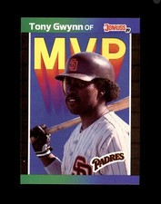 Tony Gwynn 1989 Donruss Bonus MVP's Baseball Card #BC20 San Diego Padres