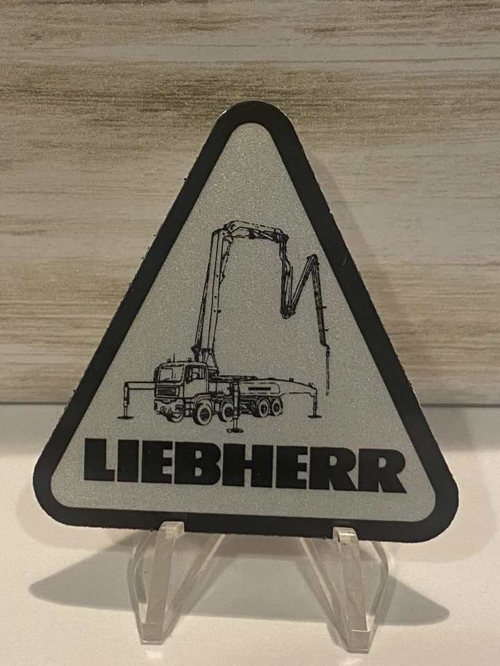 Liebherr Concrete Pump Cement Pumper Union Hardhat Operating Engineers Sticker - Image 1 of 1