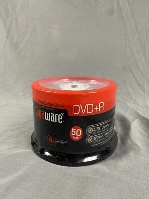 Gigaware 50 Pack CD-R Recordable Discs 700MB 80 Minutes -- New - Image 1 of 2