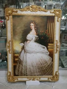 GEMÄLDE MIT PRINZESSIN SISSI AUS HOLZ BLATTGOLD UND KRISTALLEN WOHNZIMMER - Bild 1 von 1