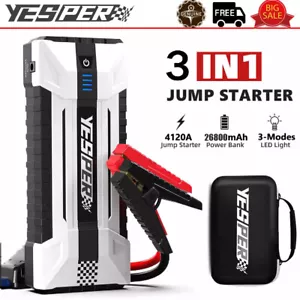 4120A Jump Starter Portable Car Battery Pack 12V Battery Charger Booster Jumper - Picture 1 of 10
