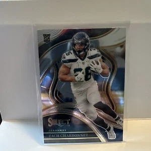 Zach Charbonnet 2023 Panini Select Rookie Premier Level #202 Seattle Seahawks - Picture 1 of 2