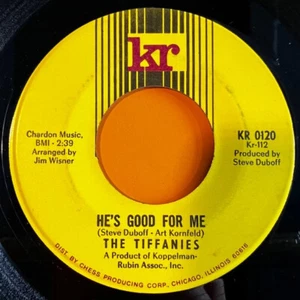 The Tiffanies - He's Good For Me/It's Got To Be A Great Song 45 Northern Soul NM - Picture 1 of 2