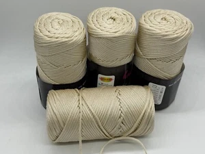 4x Makramee Garn 3mm Breit LAGERRÄUMUNG Makramee - Imagen 1 de 2