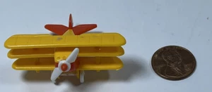 Vintage 1980s Bruder Fokker Tri-Plane Micro Mini W Germany 1.75" toy airplane ! - Picture 1 of 4