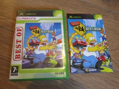 THE SIMPSONS HIT & RUN XBOX pal uk tracked delivery - Image 1 of 4
