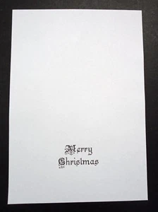 Card Inserts with Printed Christmas Greeting for A6 Craft cards(Landscape) Pk 20 - Picture 1 of 1