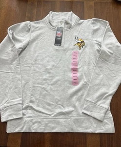 Women's NFL MN Vikings Long Sleeve Gray Sleepwear Top NWT - Picture 1 of 10
