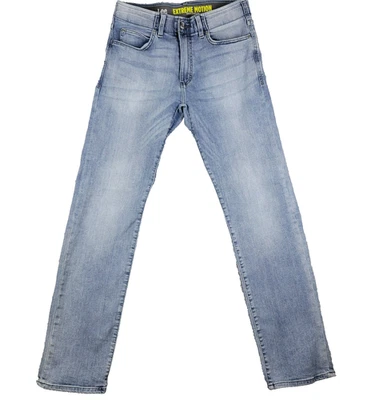 Jeans masculino Lee 32x32 azul slim fit reto Extreme Motion Theo reforço elástico - Imagem 1 de 4