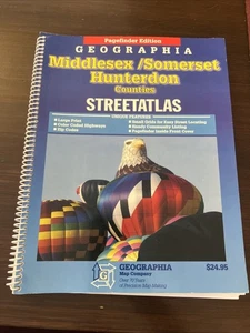 Geographia Middlesex / Somerset / Hunterdon Counties NJ Street Atlas 2005 🔥 Map - Picture 1 of 3