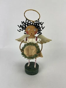 Lori Mitchell Christmas Collection SEASONS GREETING ANGEL Wreath Figurine 11172 - Picture 1 of 11