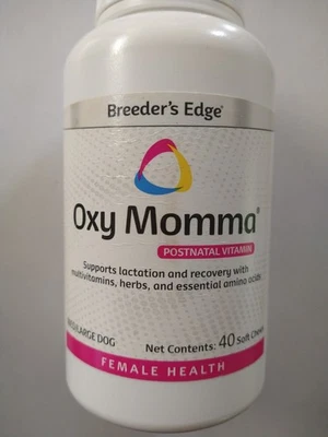 Breeder's Edge Oxy Momma Nursing Recovery Supp Small Dog Cat 40 Chews Exp 5/26 - Image 1 of 3