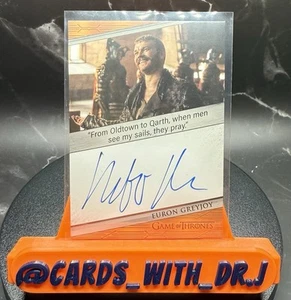 2023 Game Of Thrones Arts & Images Pilou Asbaek as Euron Greyjoy Quotable Auto - Picture 1 of 2