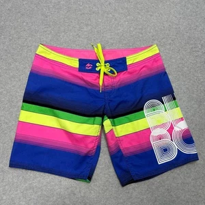 Billabong Board Shorts Juniors SZ 5 Pink Blue Yellow Green Swim Short #J105FSAN - Picture 1 of 9