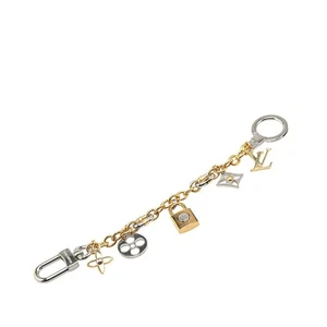 LOUIS VUITTON ChainLV Padlock Bag Charm Key Holder M00538 Women 【Used】 - Picture 1 of 4